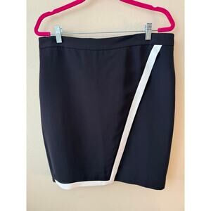 J. Crew Black & White Stripe Pencil Skirt Size 12